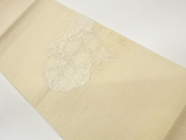 JAPANESE FUKURO OBI FOR SUMMER / PULP CLOTH / WOVEN ABSTRACT